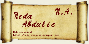 Neda Abdulić vizit kartica